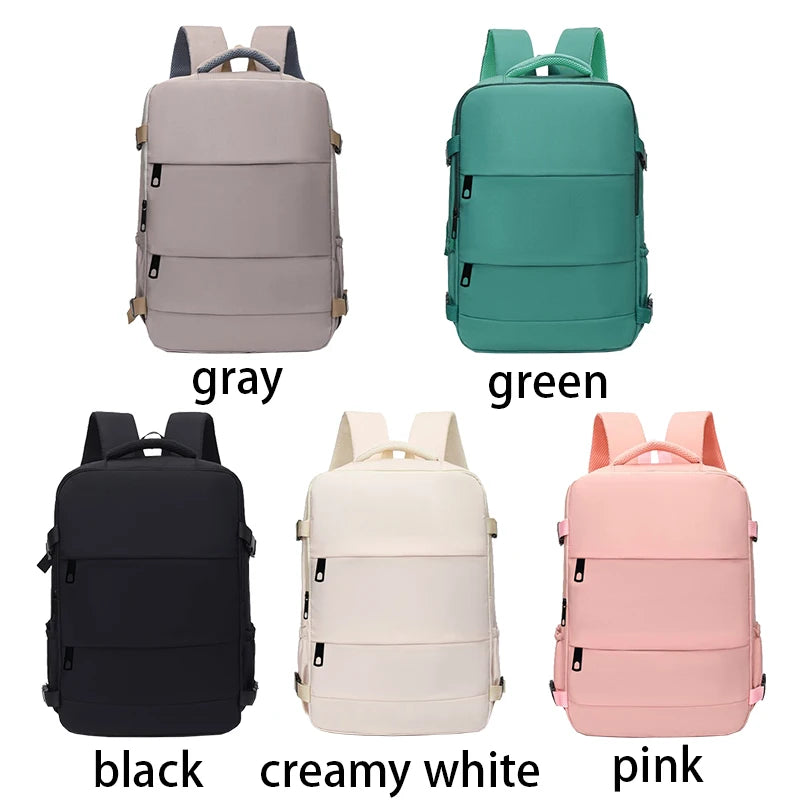 Multi-Pocket Lightweight Backpack with Adjustable Straps