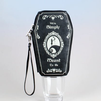 Coffin Shape Gothic Wallet – Halloween Clutch Wristlet Purse