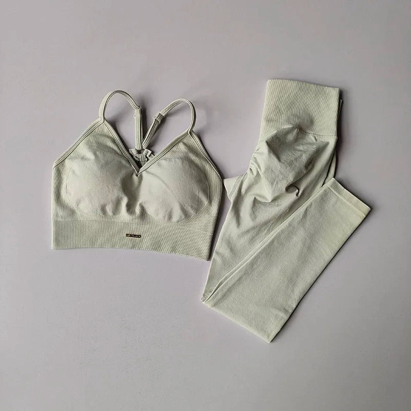 2-Piece Yoga Set for Women | Sports Bra & High Waist Leggings