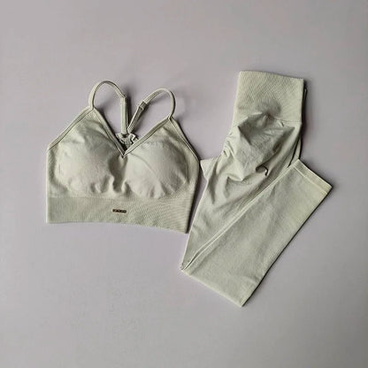 2-Piece Yoga Set for Women | Sports Bra & High Waist Leggings