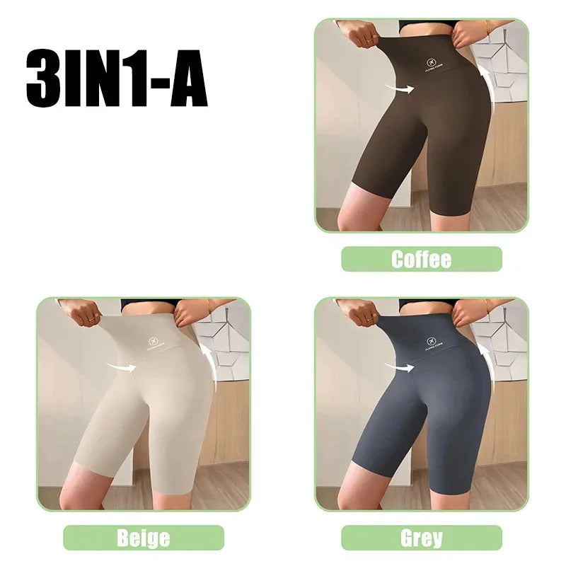 High Waist Biker Shorts for Women – Push Up Gym Cycling Yoga Leggings