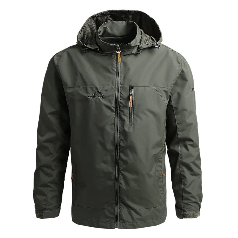Men's Waterproof Tactical Windbreaker Jacket with Hood