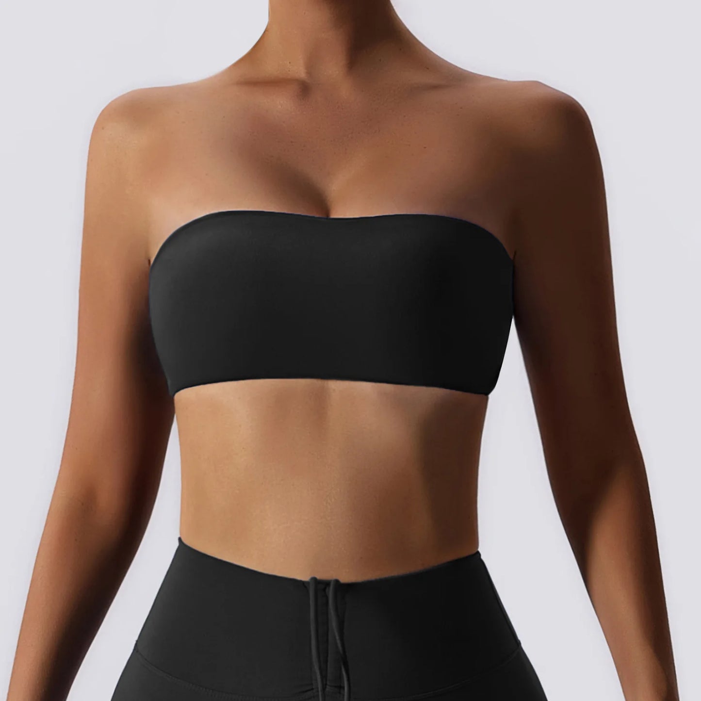 Strapless Sports Bra for Women – Quick-Dry Yoga Tube Top