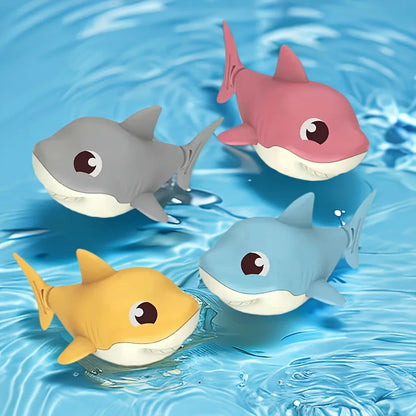 Wind-Up Shark Baby Bath Toy – Cartoon Summer Water Play