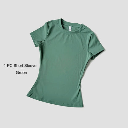 Women's Yoga Set – High-Waist Shorts & Sport Top Fitness Suit