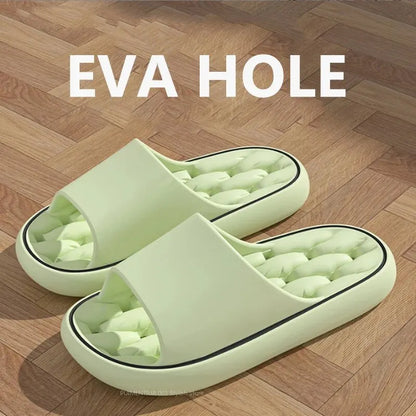 Bathroom House Slippers Leaking Quick-Drying Shower Slipper Light Weight Waterleaky Beach Flip Flops
