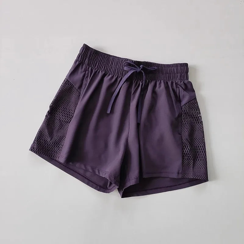 Women's Quick-Dry Loose Workout Shorts with Pockets