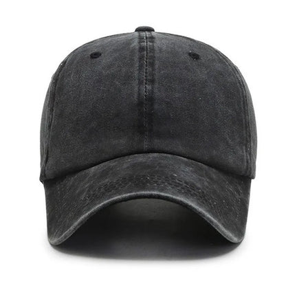 Baseball Cap – Solid Washed Cotton Dad Hat for Men & Women