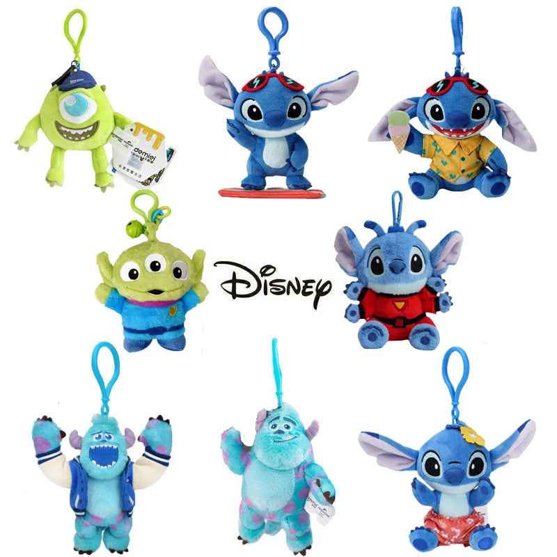 Cartoon Plush Doll Keychain - Cute Stuffed Animal Bag Charm