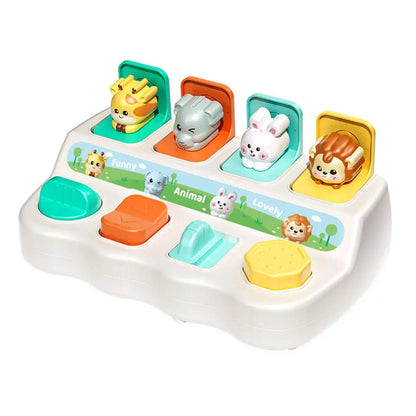 Montessori Pop-Up Animal Toy – Sensory Learning Box for Babies