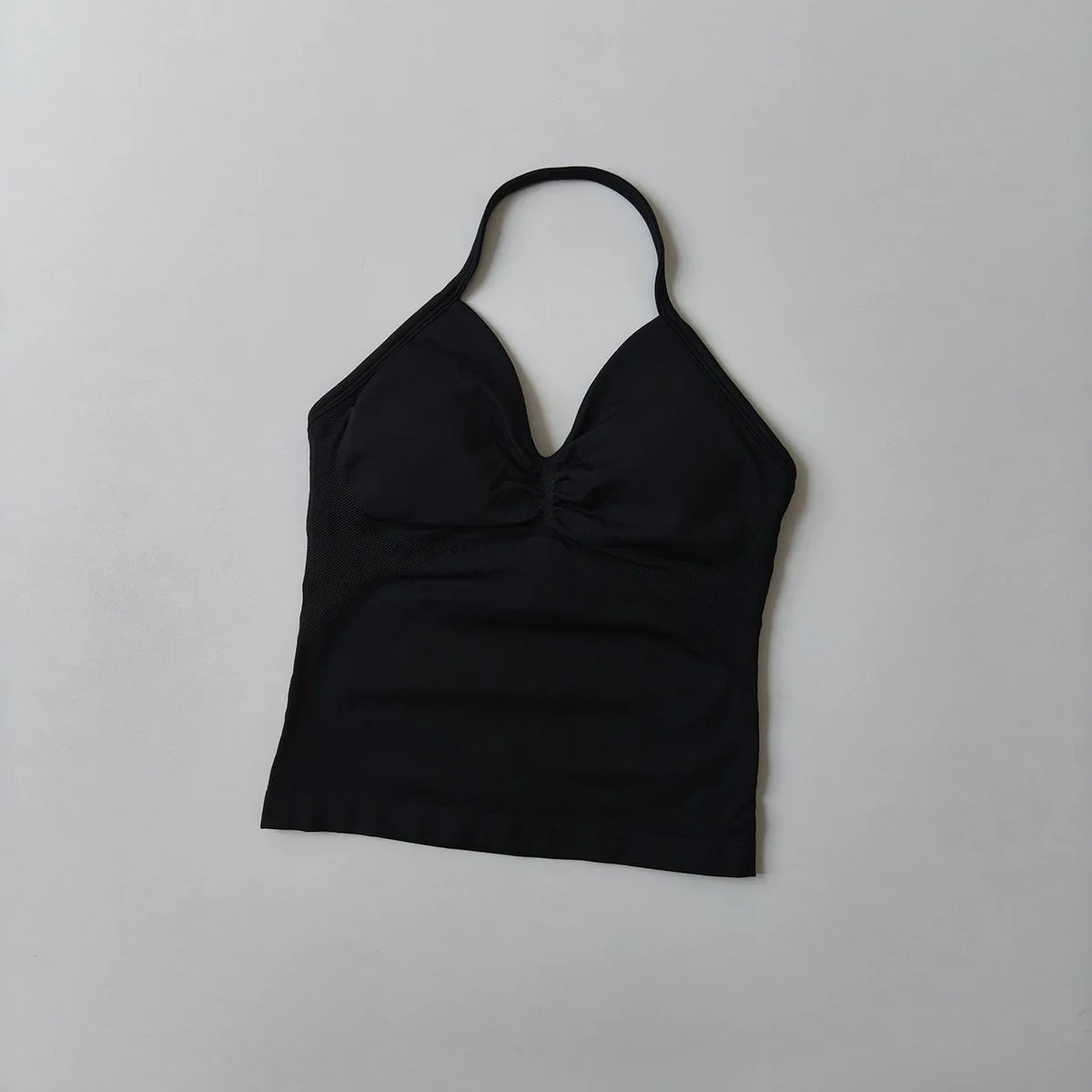 Women's Strappy Backless Crop Top & Scrunch Shorts Set – Gym Yoga Activewear