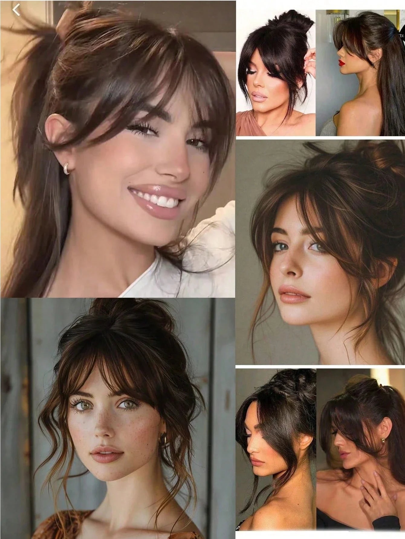 Clip-In Bangs Hair Extension – Natural Seamless French Fringe