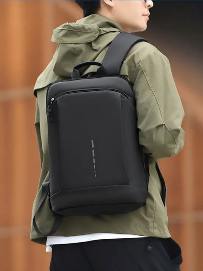 Waterproof Laptop Backpack 15.6 Inch – Slim & Lightweight Men's Bag