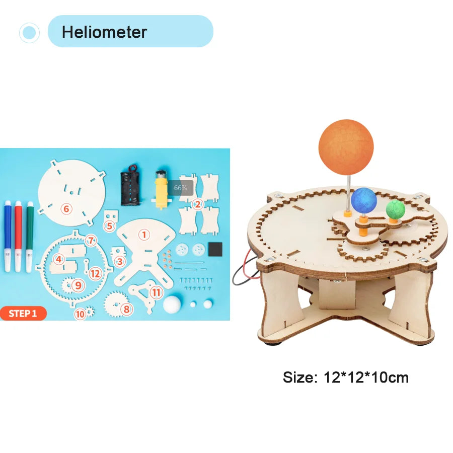 DIY STEM Science Experiment Kit for Kids – Handmade Assembly Model Toy (32 Designs)