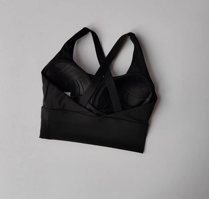 High-Impact Sports Bra – Shockproof Fitness Bra with Built-In Cup