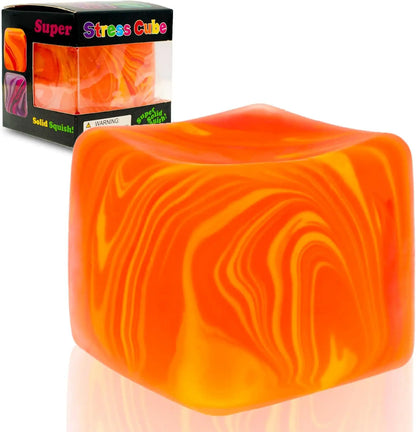 Stress Relief Squeeze Cube – Gel-Filled Slow Rebound Sensory Toy