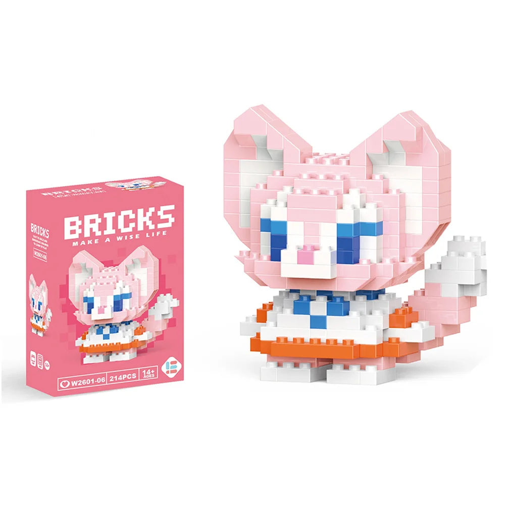 Disney Mini Building Blocks - Cute Character Micro Brick Figure Toy