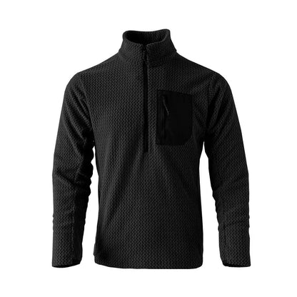 Fleece Half-Zip Sweatshirt – Thick Unisex Long Sleeve Pullover
