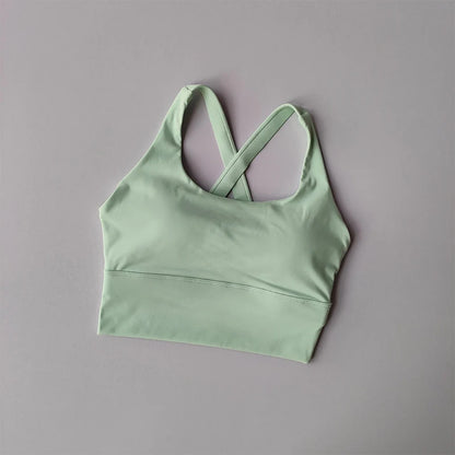 High-Impact Sports Bra with Fixed Removable Pads