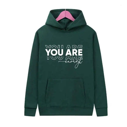 Letter Print Hoodie Casual Streetwear Jogging Pullover Sweatshirt