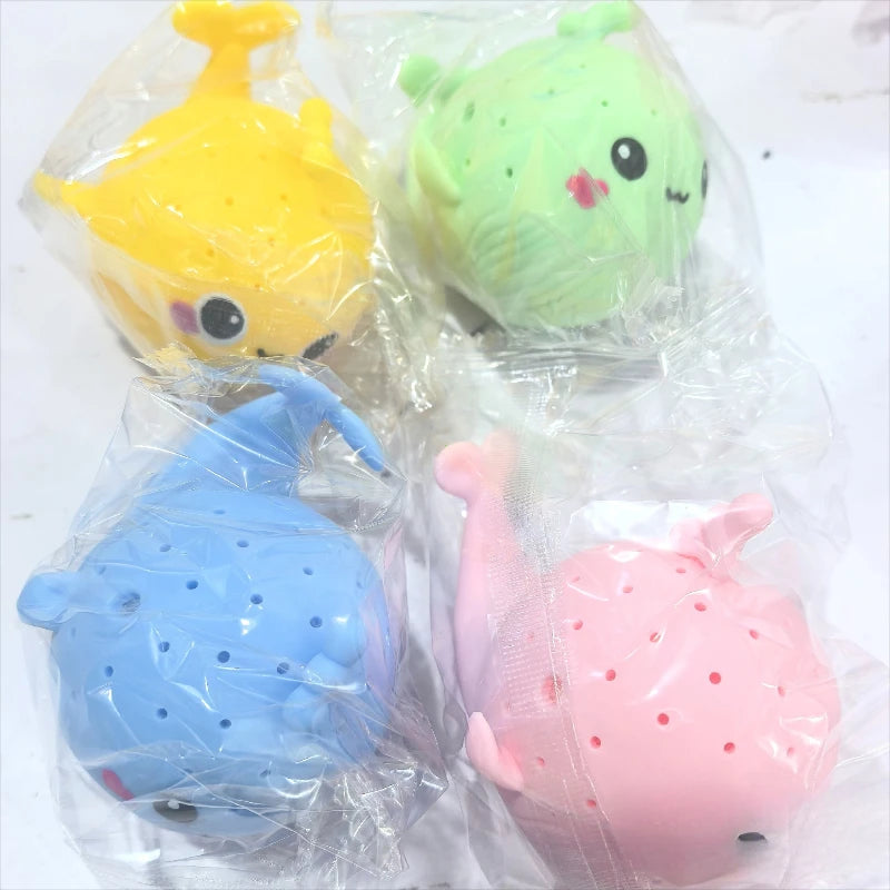 Whale Sponge Baby Bath Toy – Water Squeezing Stress Relief