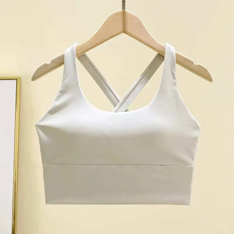 High-Impact Sports Bra with Fixed Removable Pads