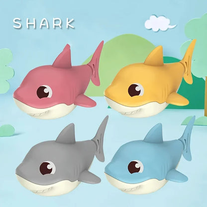 Wind-Up Shark Baby Bath Toy – Cartoon Summer Water Play