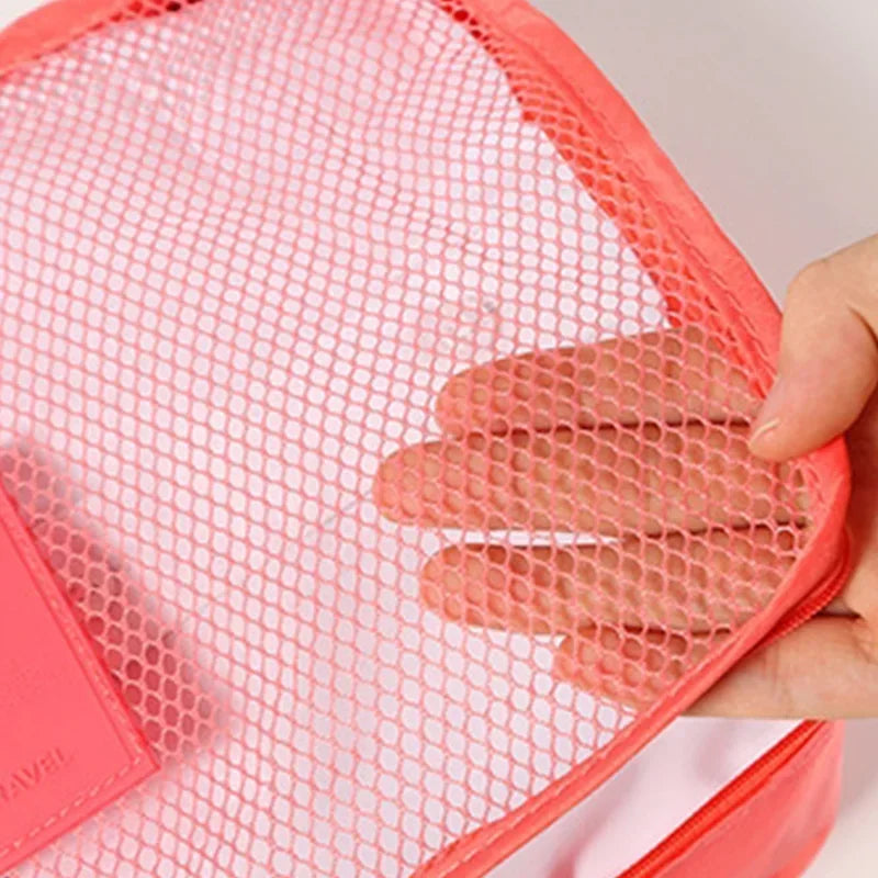 6-Piece Travel Packing Cubes Set with Secret Pouches