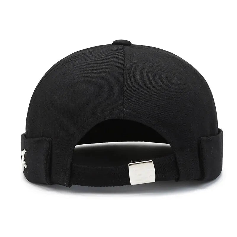Docker Brimless Beanie Hat – Korean Streetwear Rolled Cap for Men & Women