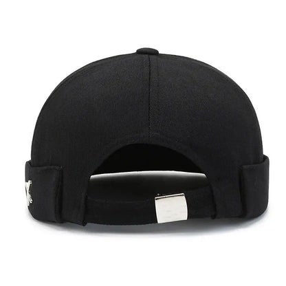 Docker Brimless Beanie Hat – Korean Streetwear Rolled Cap for Men & Women