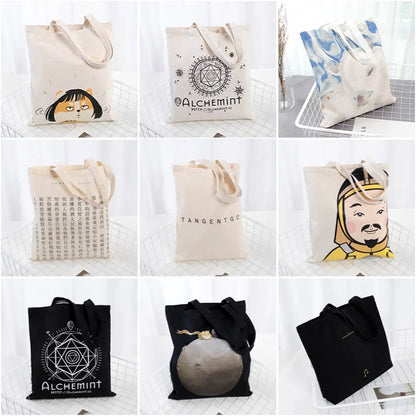 Canvas Tote Bag – Large Capacity Eco-Friendly Reusable Cotton Shoulder Bag