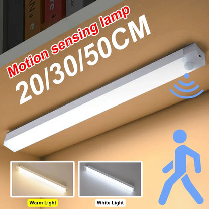 Led Motion Sensor Light Wireless Night Type C Rechargeable Cabinet Wardrobe Lamp Staircase Backlight