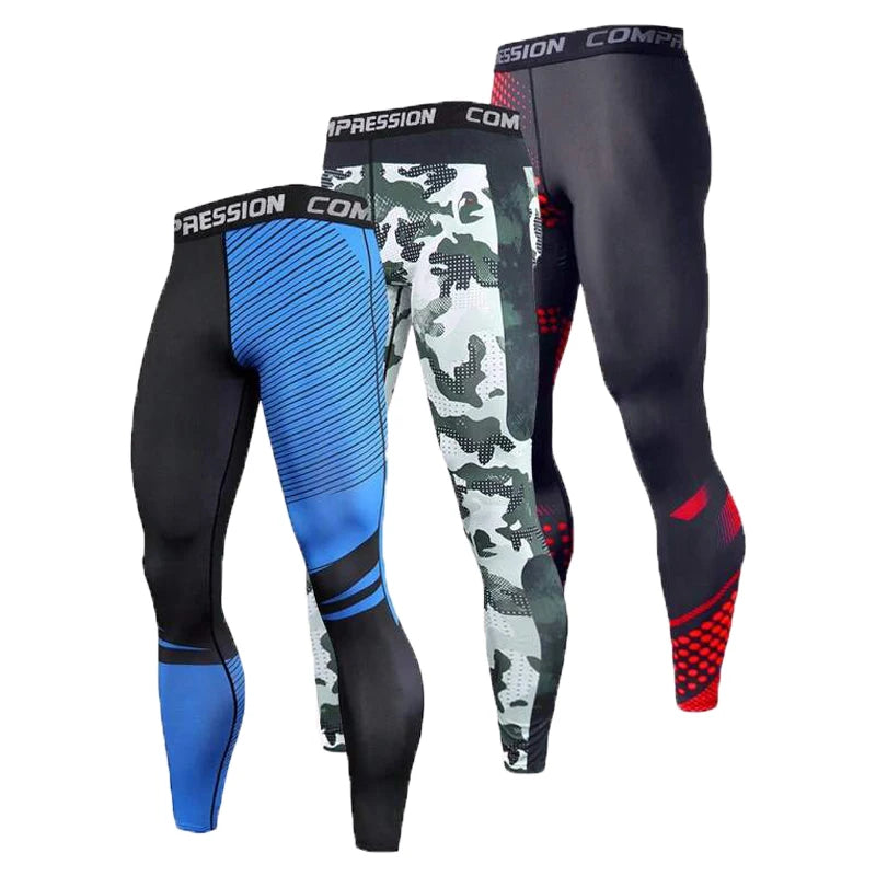Men's Compression Leggings – Gym Training Tights & Sports Pants