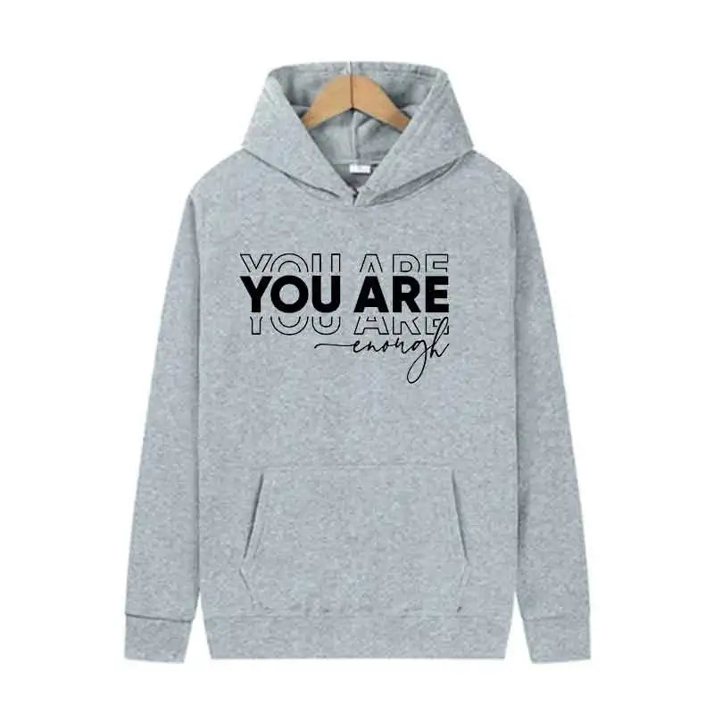 Letter Print Hoodie Casual Streetwear Jogging Pullover Sweatshirt
