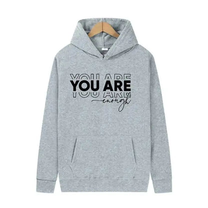 Letter Print Hoodie Casual Streetwear Jogging Pullover Sweatshirt