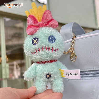 Cartoon Plush Doll Keychain - Cute Stuffed Animal Bag Charm