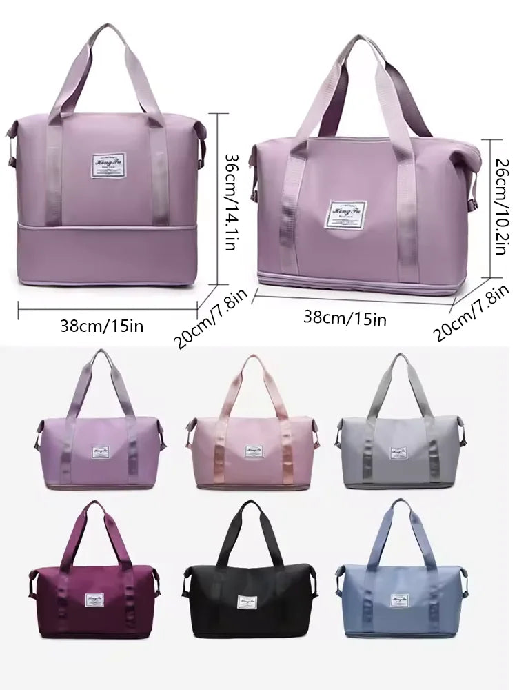 Waterproof Gym Duffle Bag for Women – Large Nylon Tote