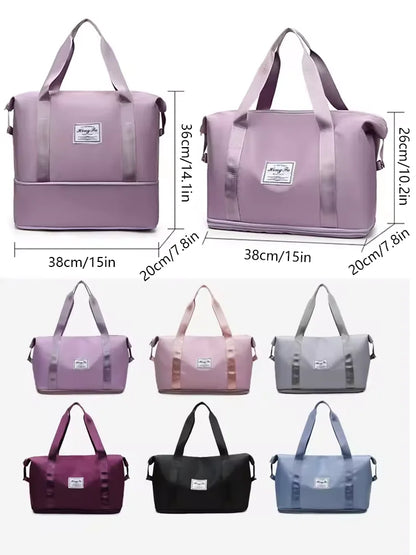 Waterproof Gym Duffle Bag for Women – Large Nylon Tote