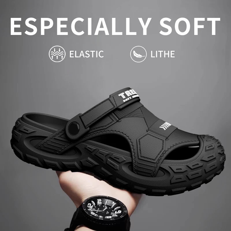 Eva Sandals Men Summer Thick Soft Soled Outdoor Wear - Soft Thick