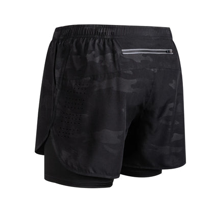 Men's Reflective Running Shorts – 2-in-1 Quick Dry Training Shorts