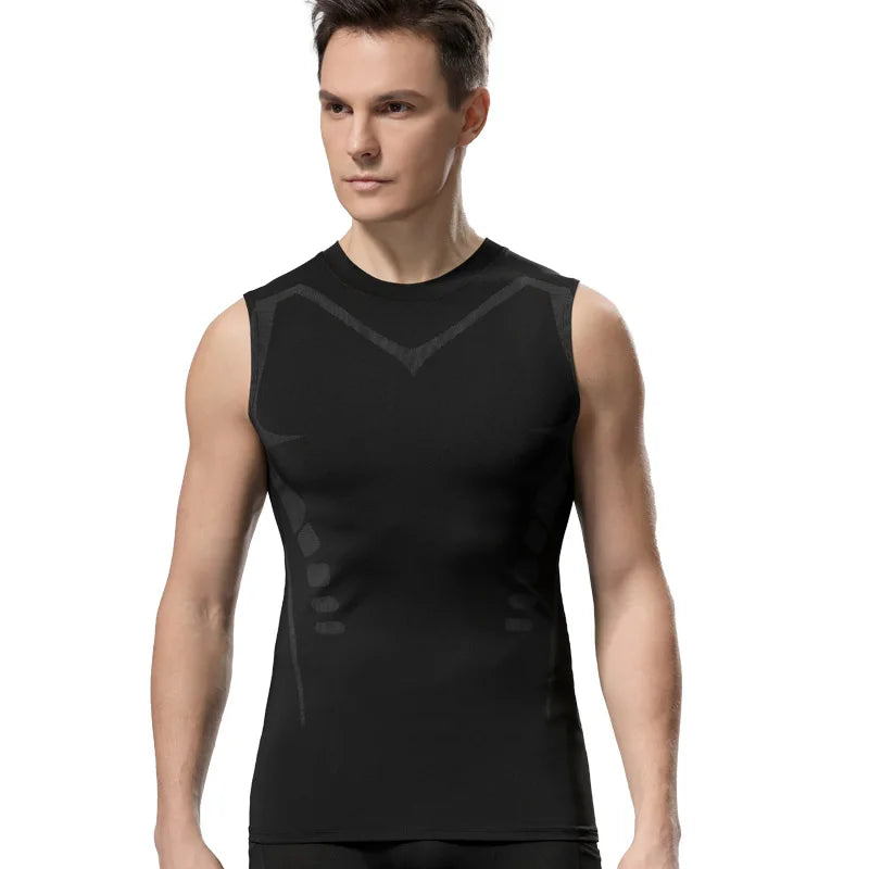 Men's Compression Sleeveless Gym Tank Top Quick Dry