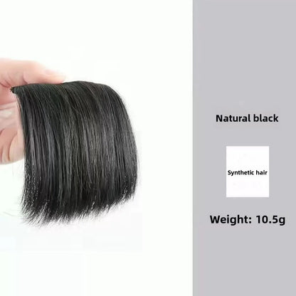 Synthetic Short Straight Pad Invisible Hair Extension Lining Top Side Cover Hairpiece Women