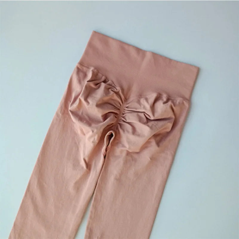 Seamless High-Waist Yoga Leggings – Scrunch Butt Lift Pants for Women