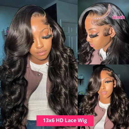 Boby Wave Human Hair Wigs 13x6 Hd Transparent Lace Front Wig 13x4 Women Brazilian Virgin Frontal 250