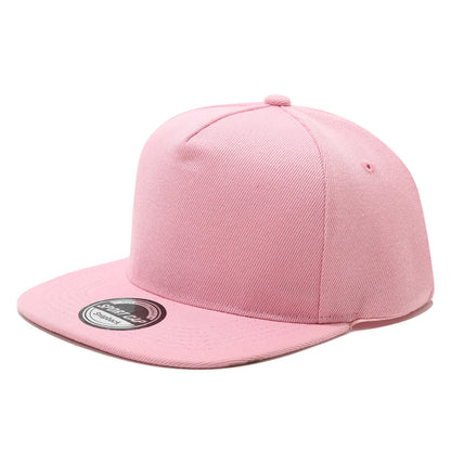 Snapback Baseball Cap – Solid Color Hip Hop Flat Brim Hat Unisex