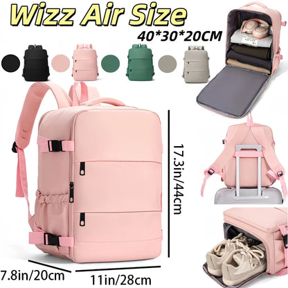 Lightweight Casual Backpack with Adjustable Straps & Multiple Pockets