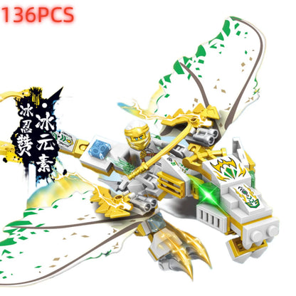 Ninja Dragon Building Blocks Set – Mini Action Figure Toy