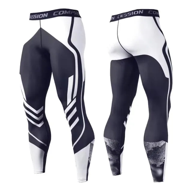 Men's Compression Leggings – Gym Training Tights & Sports Pants