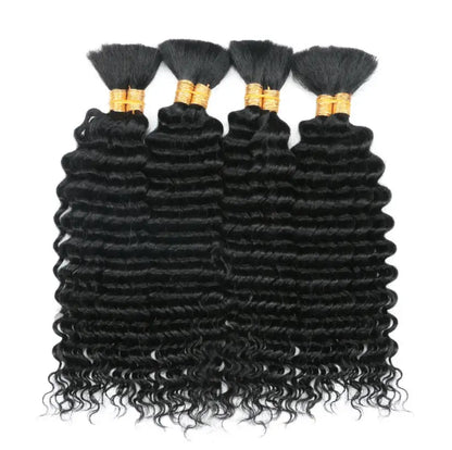 Deep Water Wave Braiding Hair Bulk – No Weft Human Hair Extensions