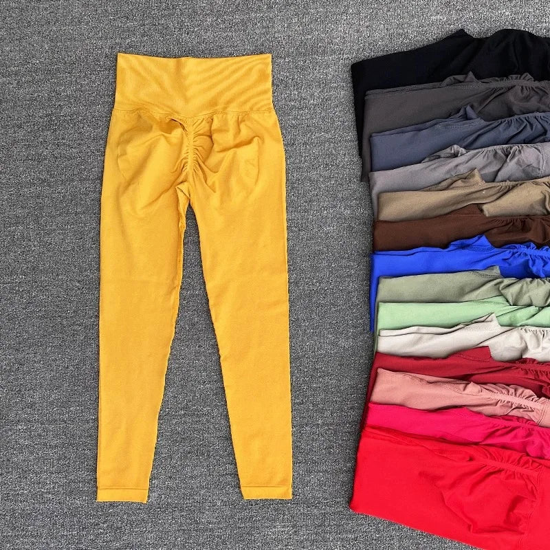 Seamless High-Waist Scrunch Butt Yoga Leggings